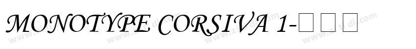 Monotype Corsiva 1字体转换